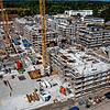 Der Wohnungsbau boomt in Villingen-Schwenningen. Hier eine der großen Baustellen, der Von-Richthofen Park auf dem ehemaligen ...