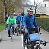 Zum Start der Fahrradsaison wurden mit dem Fahrradbeauftragten Bernhard Biendl (vorn) an der Spitze gestern die Verbesserungspunkte in ...