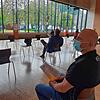 Das geht nur noch bis 22. September: Impfwillige warten im KIZ Singen auf ihre Impfung. Nach dem 22. September wird die Stadthalle ...