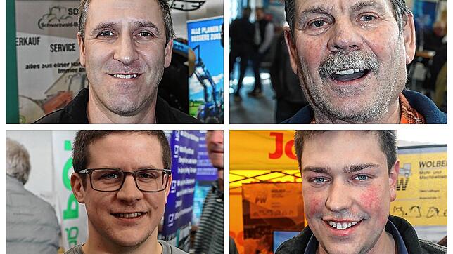 Was brennt den Bauern unter den Nägeln? Vier Landwirte geben Einblicke beim Agrartag 2025: Lothar Vosseler, Bernhard Burger (oben, von ...
