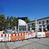 Absperrungen, Bauarbeiter und neugierige Passanten: Es tut sich was auf dem Augustinerplatz. Es sind die Vorarbeiten, damit sich zarte ...
