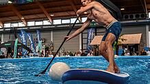 Normen Weber besticht bei der SUP-Team-Challenge durch seine Technik.