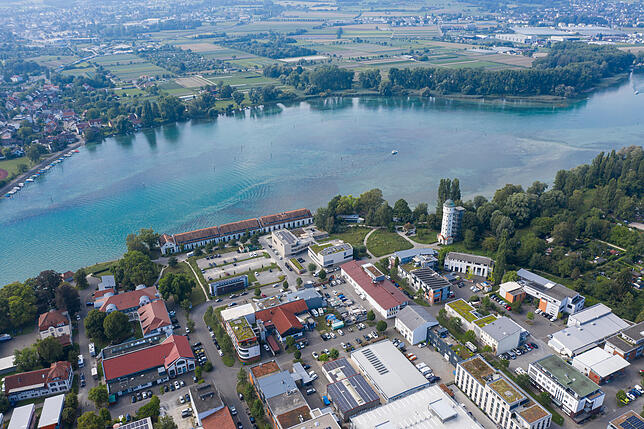 Der Seerhein bei der Bleiche führt auch weniger Wasser als gewöhnlich.