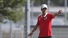 Trainer Ali Günes und der Türk. SV Singen mussten sich in Linx 1:3 geschlagen geben.