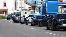 Die Lichtsignalanlage am Abzweiger in Richtung Kaisten sorgt für Stau vor Laufenburg – aber: Die Anlage sei nahe am Optimum eingestellt, ...