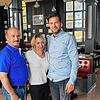 Tush Bisaku (links) sowie Aide und Dusan Ciric im Gastraum des Restaurants Bleiche. Rund dreizehn Monate nach der Schließung des Hauses ...