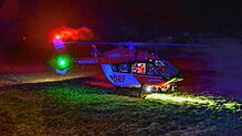 Christoph 11 – hier ein Archivbild aus dem Jahr 2021 – ist derzeit noch der einzige Rettungshubschrauber mit Nachtflugerlaubnis in ...