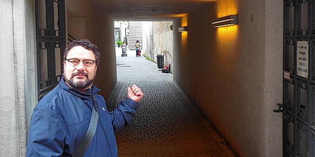 Fabio Crivellari würde gerne in der Franz-Knapp-Passage eine interaktive Ausstellung installiert sehen, die sich mit der Problematik, ...