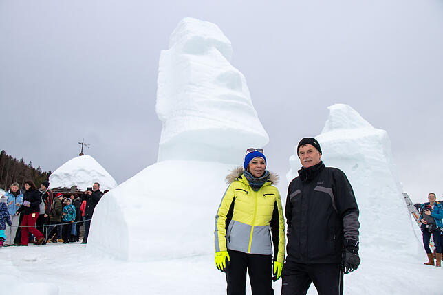 "Weißer Moai" – Johannes Köpfer und Christel Andrea Steier aus Bernau.