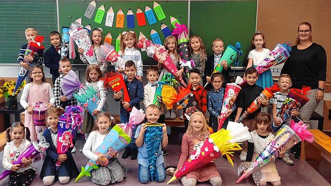 Die Klasse 1a der Villinger Grundschule im Steppach mit Klassenlehrerin Sandra Heinz.