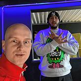 MaPhi mit dem Rapper Yasin Amin.