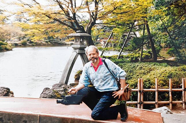Rainer Kotz filmte damals die Reise mit der Videokamera. Foto: Rainer Kotz