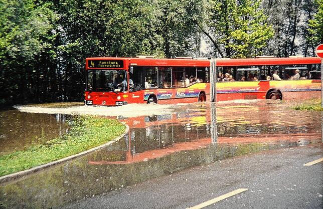 Bild 29: Hochwasser am Bodensee 1999: Diese Leserbilder zeigen das Ausmaß in Konstanz