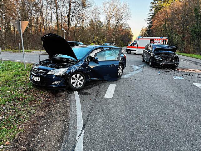 Unfall auf der B34 am Donnerstag.