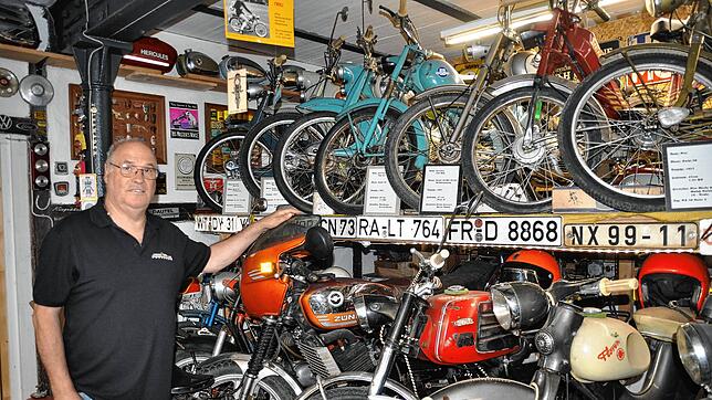 Eine alte Zündapp – wie hier die KS (Kardan-Sport) 80 aus dem Jahr 1983 – steht laut Herbert Riegger, dem Initiator und Betreiber des ...