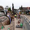 Entlang der Büßlingerstraße gab es keine Möglichkeit im Spülverfahren zu arbeiten.