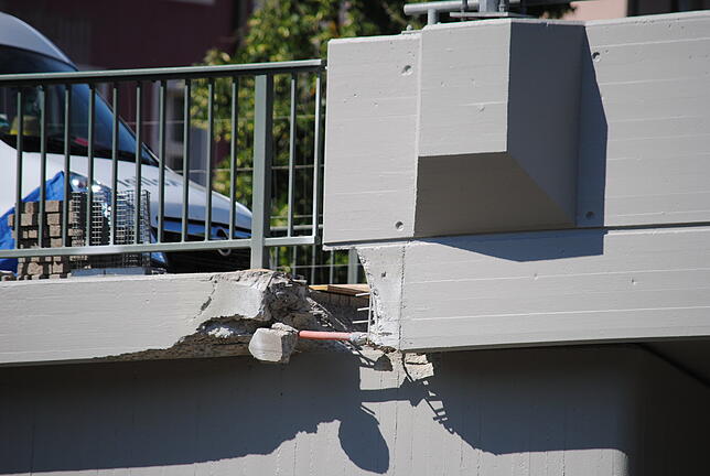 Bild 1: Seit einem Jahr wird die Kolpingbrücke saniert. Eine Chronologie der Baustelle und ihre Auswirkungen auf den Verkehr
