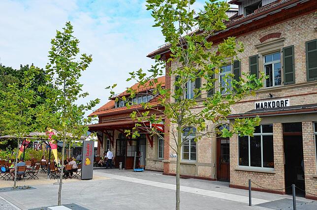 Ein Erfolgsmodell dank eines Investors: Der umgebaute und neu eröffnete Markdorfer Bahnhof.
