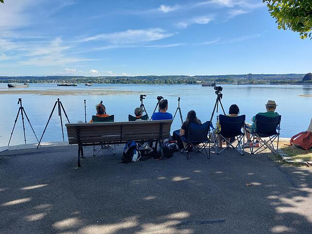 Bild 31: Erste Bilder vom Festgelände! In Konstanz kommen mehr und mehr Besucher zum Seenachtfest