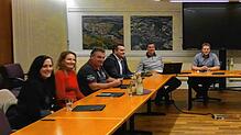 Das Gremium des Gemeindeverwaltungsverbands mit den Bürgermeistern Marion Frei aus Dettighofen (Zweite von links), Andreas Morasch aus ...