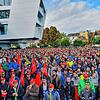 Bei einer Großdemo im September waren tausende ZF-Mitarbeiter dabei.