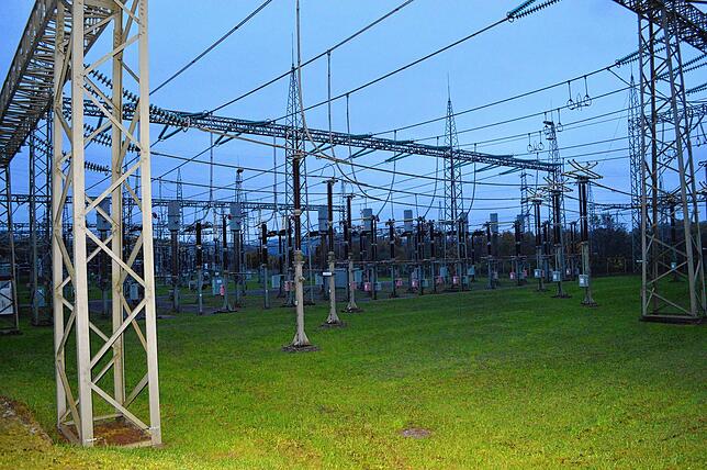 Die 380-kV-Spannungsebene der Umspannanlage in Tiengen.