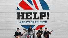 Die Beatles-Tribute-Band &bdquo;Help!&ldquo; gastiert im Gloria-Theater. Sie besteht aus Bandleader Ernie Mendillo, Robert McKenzie ...
