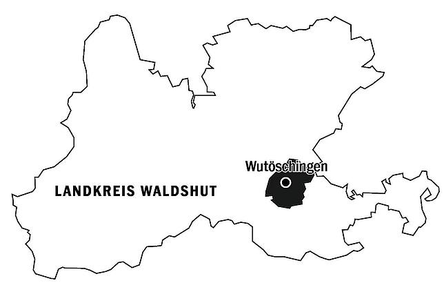 Wutöschingen befindet sich im östlichen Gebiet des Landkreises Waldshut.