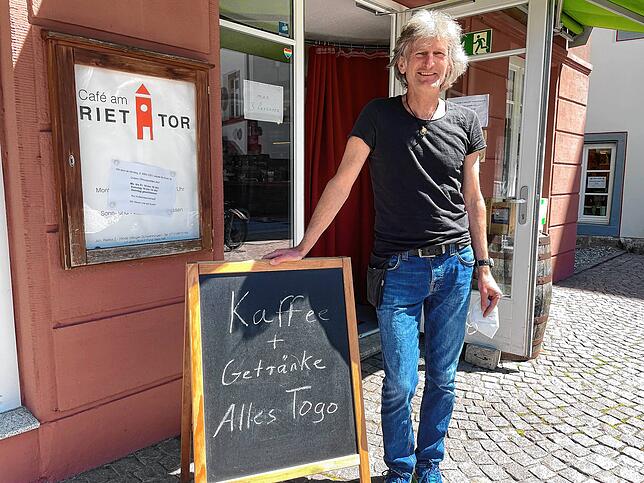 Rudi Fürst-Maschek ist der Chef des Cafés am Riettor.