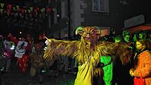 Hästräger beim Häxefüür. Vor allem bei diesem Nachtumzug hatten Polizei und Rotes Kreuz zu tun. Ansonsten verlief die Städtlefasnacht in ...