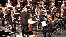 Die Stadtmusik unter Leitung von Johannes Brenke bei ihrem Gloria-Konzert im Januar 2023. Archivbilder: Michael Gottstein