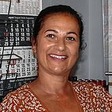 Rosaria Ferreira in ihrem Kiosk an der Radolfzeller Straße. Für sie und ihr Geschäft hat sich durch die Straßensperrung wenig verändert.