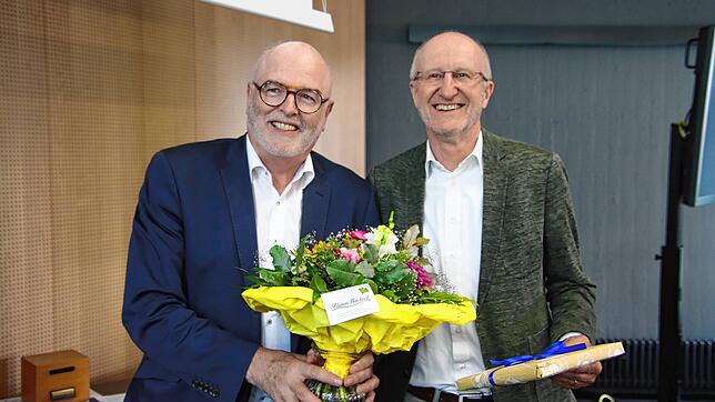 Pfarrer Rainer Stockburger (rechts) war im Stockacher Gemeinderat vier Jahre lang Teil der Freien Wählervereinigung. In der letzten ...