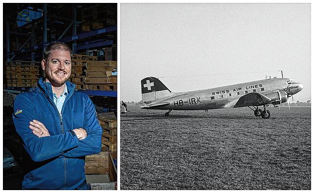 Silvan Paganini wollte mit seinem Schiffbergeverein das Flugzeugwrack der Swissair-Maschine des Typs DC-3 aus dem Bodensee holen. 1957 ...