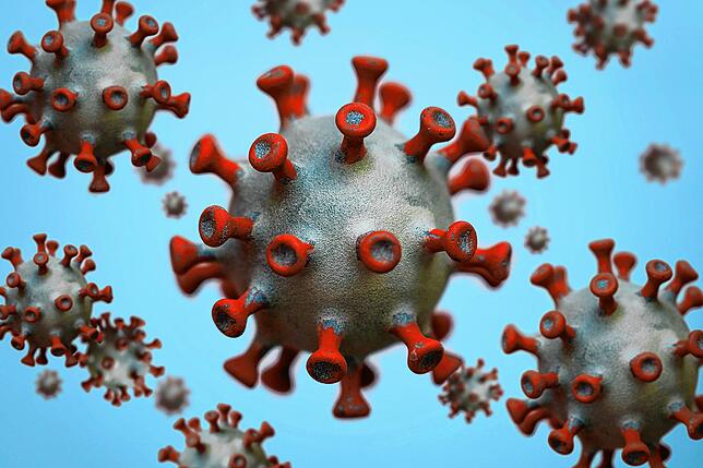 Das Modell eines Coronavirus