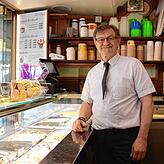 Cesare Gianotti, Geschäftsführer von dem Eis-Café Zampolli in der Villinger Rietstraße.