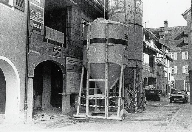 Baustelle Kaufhausstraße 15. Juni 1988