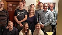 Der Vorstand des NV Hintschingen (hinten, v.l.): Bernd Elsässer, Günther Kehm, Max Elsässer, Pia Elsässer, Christian Aschmann, Andreas ...