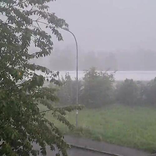Starker Regen in Wehr