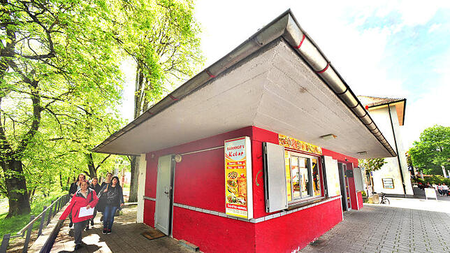 Wie geht es mit dem Kiosk an prominenter Stelle am Villinger Brigachufer weiter? Das ist noch offen. Bild: Jochen Hahne