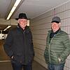 Günther Lohr (links) und Hans-Peter Gaisser haben Anmerkungen zur Neugestaltung der Bahnhofsunterführung.