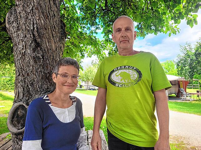 Andrea und Volker Knaust betreiben zusammen den Campinggarten in Wahlwies. Sie erwarten für 2023 einen neuen Rekord an Besuchern.