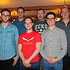 Das Vorstandsteam des VfL Riedböhringen vorne von links Johannes Eisenring, Florian Vetter, Michael Schmid, hinten von links Michael ...