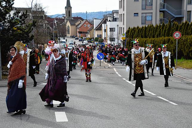 Bild 17: Bilder vom Narrenbaum-Umzug in Stockach mit Schaulustigen