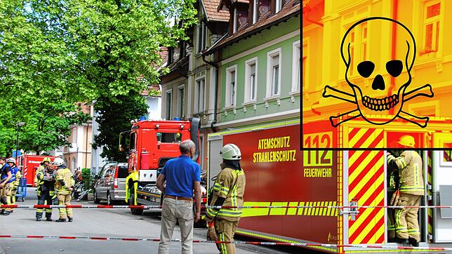 Für viel Aufregung sorgte im Mai ein Gas-Alarm in Singen. Viele Einsatzkräfte rückten in die Innenstadt aus.