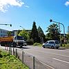 Am Bahnübergang beim Schiesser-Knoten war am Donnerstagmorgen die Polizei gefragt.