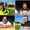 Von oben links im Uhrzeigersinn: Präventionsratsmitglied Gabriele Weiner, Tino Schumann vom Gasthaus Adler in Allmannsdorf, Dennis ...