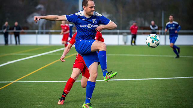 Ausgleich: Nico Gerteiser sicherte dem SV Albbruck das 1:1 im Nachholspiel gegen den SV Nöggenschwiel.