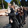 Eine Ahnung von Totentanz: In Rom protestieren Tänzerinnen und Angestellte von Theatern gegen die Regierungsmaßnahmen zur Eindämmung der ...