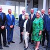 Die Vorstände der Baugenossenschaft Familienheim Bodensee Stefan Andelfinger und Marco Bächle (von links) stellten im Milchwerk ein ...